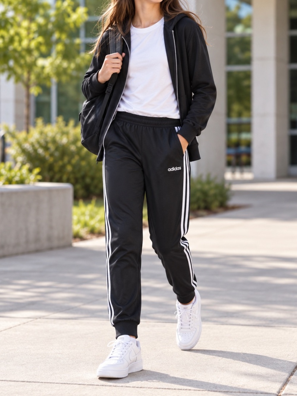 Adidas Girls’ Tricot 3-Stripes Track Pants • Youth Large 14/16
